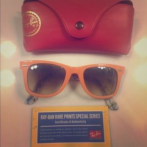 Ray Ban Limited Edition Orange Wayfarers